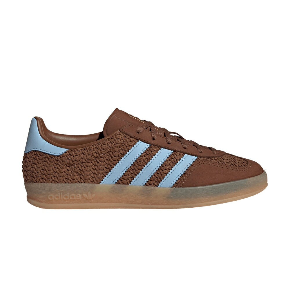 アディダス ガゼル 茶色 ブラウン スカイ 'CROCHET BROWN' スニーカー レディース ADIDAS WMNS GAZELLE INDOOR PACK - PRELOVED / PRELOVED BROWN CLEAR SKY GUM|スニケス