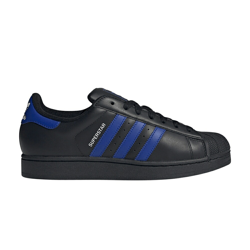 アディダス スーパースター コア 黒色 ブラック 青色 ブルー 'BLACK BLUE' スニーカー メンズ ADIDAS SUPERSTAR 2 SEMI LUCID / CORE BLACK SEMI LUCID BLUE CLOUD｜スニケス