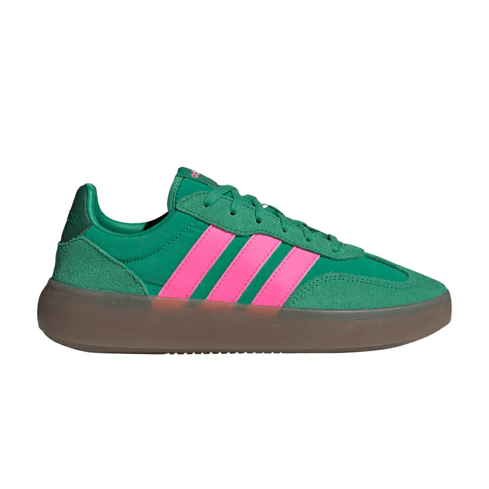 アディダス 厚地の外套 緑 緑であること サクラ色 \u0027SEMI PINK\u0027 スニーカー レディース ADIDAS WMNS BARREDA DECODE COURT GREEN LUCID / SEMI COURT GREEN LUCID PINK レディース靴-スニーカー-靴
