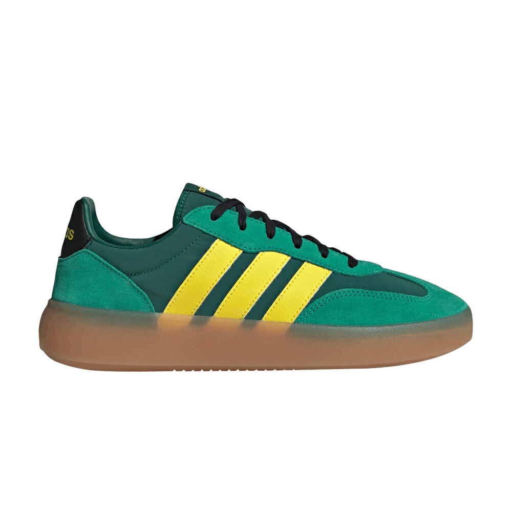 アディダス 緑 緑であること 黄味がかった 黄色 厚地の外套 \u0027COLLEGIATE YELLOW\u0027 スニーカー メンズ ADIDAS BARREDA DECODE GREEN / COLLEGIATE GREEN YELLOW COURT