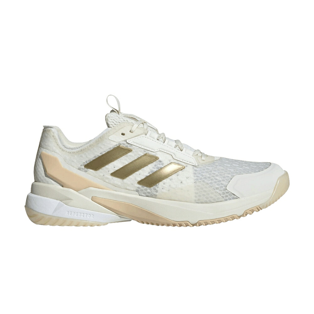 アディダス 白いこと 白いこと ゴールド \u0027OFF METALLIC\u0027 スニーカー レディース ADIDAS WMNS CRAZYFLIGHT 6 INDOOR WHITE GOLD / OFF WHITE GOLD METALLIC CRYSTAL