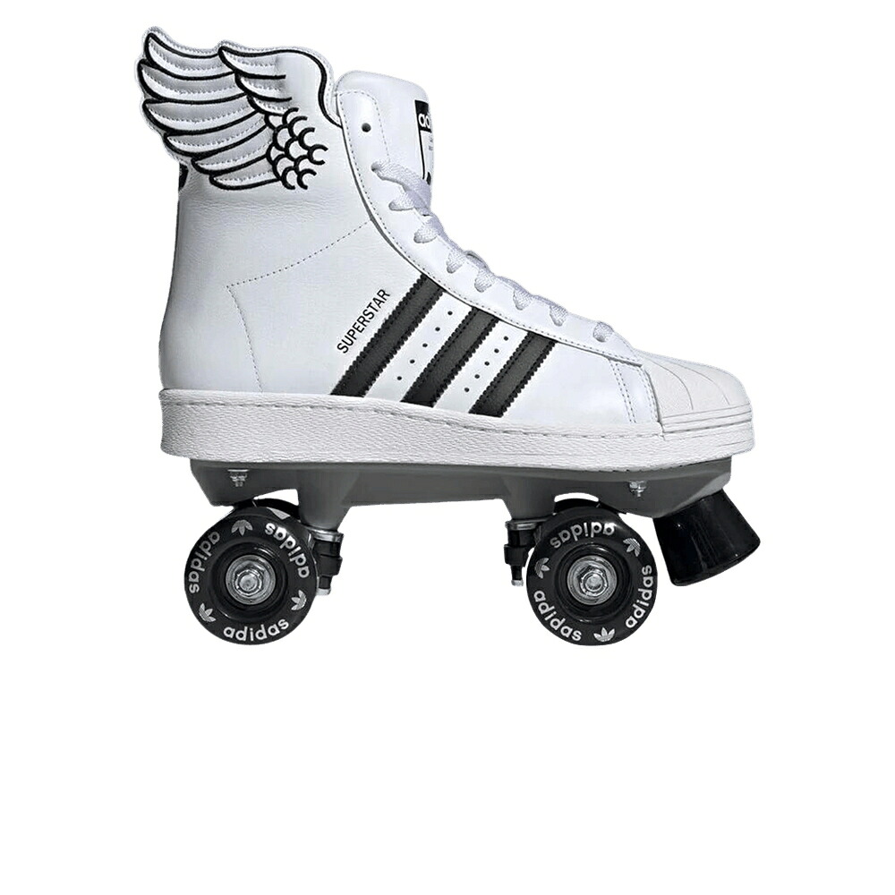 アディダス ジェレミー スーパースター スケート 白色 ホワイト コア 黒色 ブラック 'WINGS' スニーカー メンズ ADIDAS JEREMY SCOTT X SUPERSTAR 82 SKATE / FOOTWEAR WHITE CORE BLACK｜スニケス