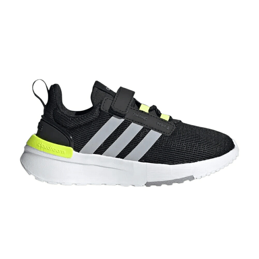 アディダス コア 黒色 ブラック 銀色 シルバー 'BLACK YELLOW' スニーカー メンズ ADIDAS RACER TR21 LITTLE KID SOLAR / CORE BLACK HALO SILVER SOLAR|スニケス