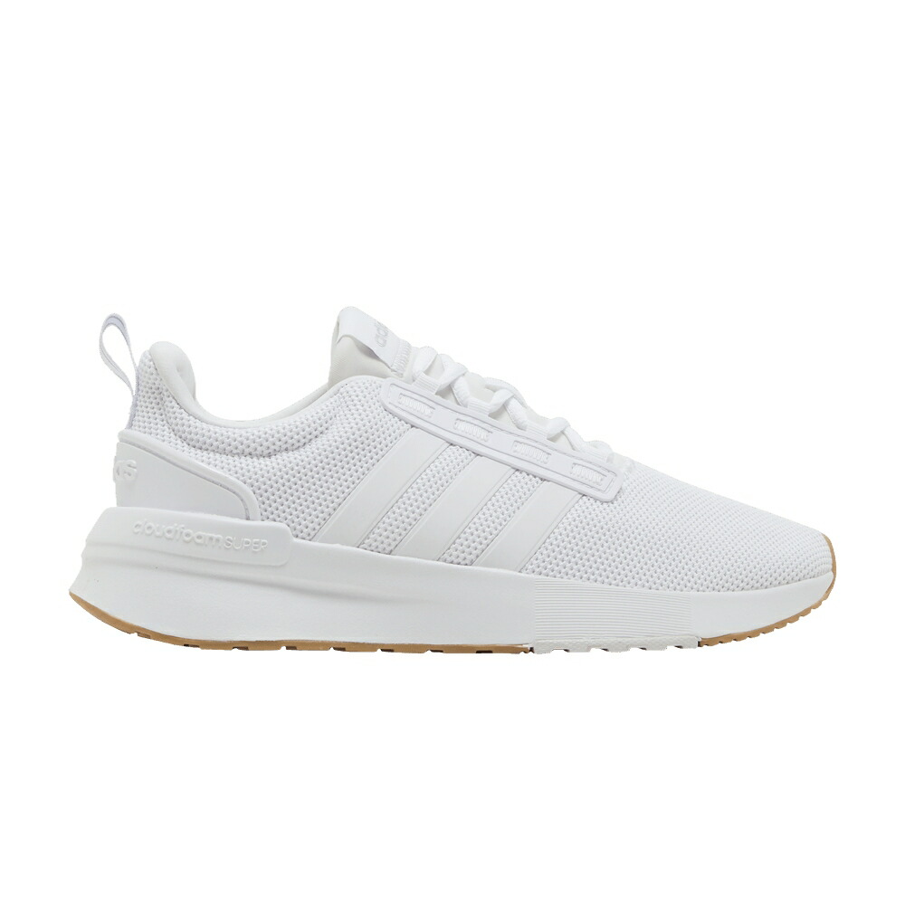 アディダス 白色 ホワイト 灰色 グレー 'WHITE GUM' スニーカー レディース ADIDAS WMNS RACER TR21 / CLOUD WHITE CLOUD WHITE GREY TWO