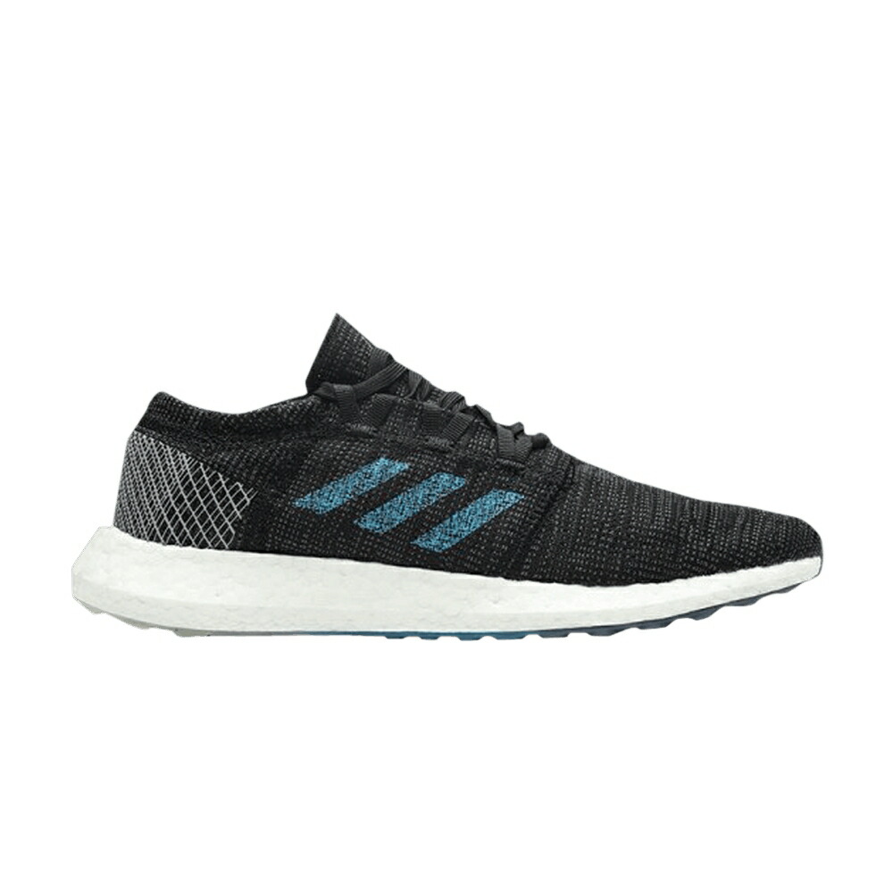 アディダス 灰色 グレー 黒色 ブラック 青色 ブルー GREY BLUE スニーカー メンズ ADIDAS PUREBOOST GO / GREY BLACK BLUE