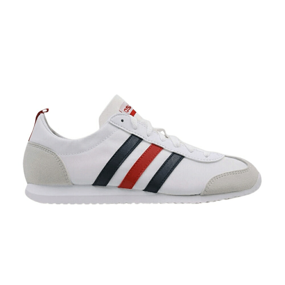 アディダス 白色 ホワイト 紺色 ネイビー COLLEGIATE NAVY スニーカー メンズ ADIDAS VS JOG / FOOTWEAR WHITE COLLEGIATE NAVY