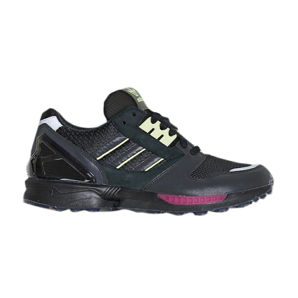 アディダス コア 黒色 ブラック 黄色 イエロー レアル 'DRIFT CULTURE' スニーカー メンズ ADIDAS METROPOLITAN X ZX 8000 / CORE BLACK YELLOW TINT REAL