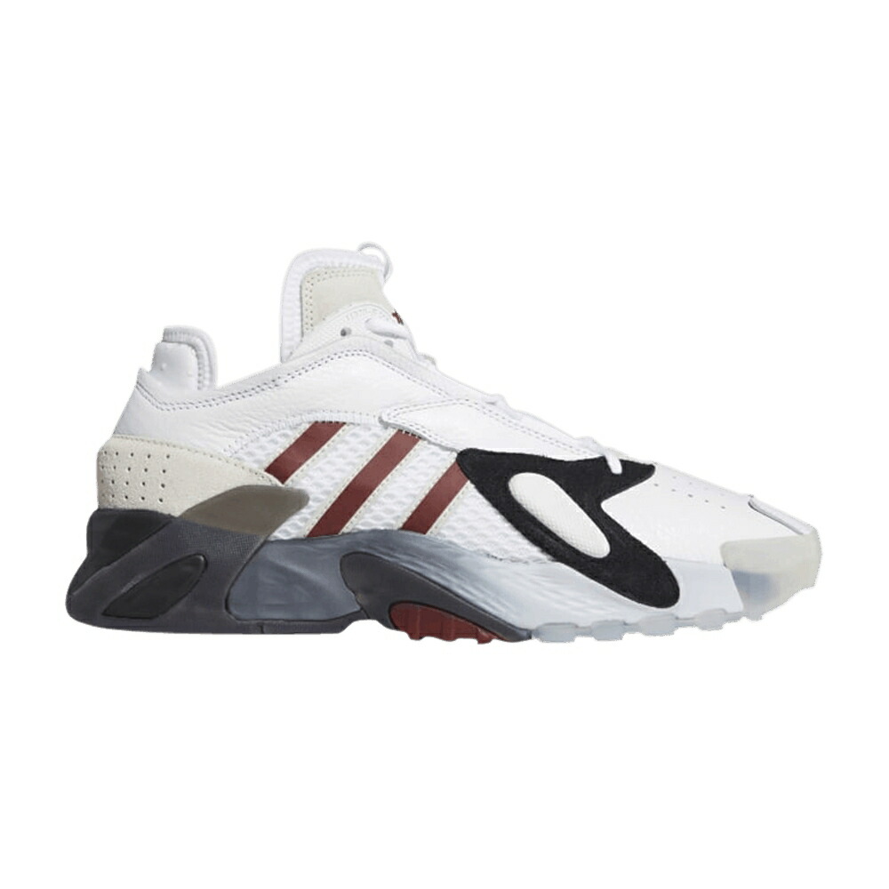 アディダス ストリートボール 白色 ホワイト コア 黒色 ブラック COLLEGIATE BURGUNDY スニーカー メンズ ADIDAS STREETBALL / CLOUD WHITE CORE BLACK