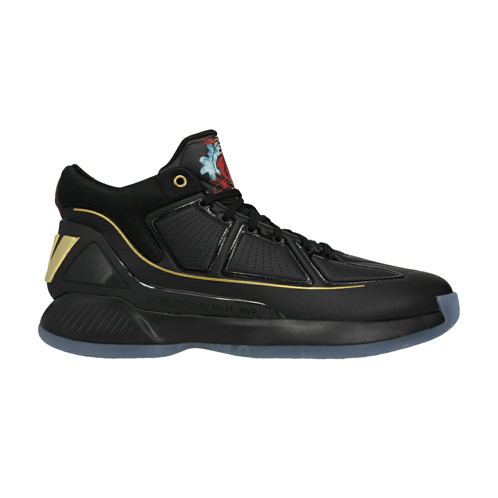 アディダス サクラ色 中核グループ 黒いこと 黒いこと ゴールド \u0027CHINESE YEAR\u0027 スニーカー メンズ ADIDAS D ROSE 10 NEW / CORE BLACK GOLD METALLIC SCARLET