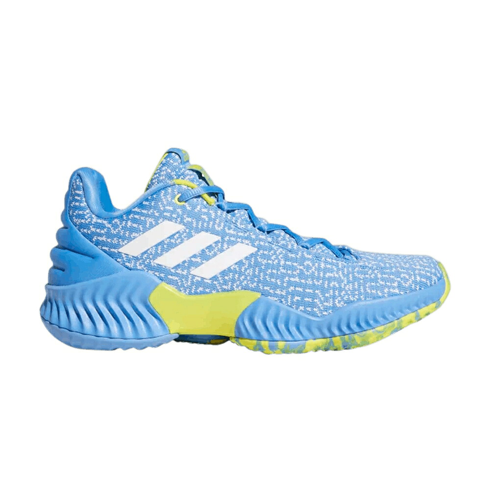 アディダス プロ バウンス 青色 ブルー 白色 ホワイト プロバウンス 'BRANDON INGRAM' スニーカー メンズ ADIDAS PRO BOUNCE 2018 LOW PE / LIGHT BLUE FOOTWEAR WHITE BRIGHT｜スニケス