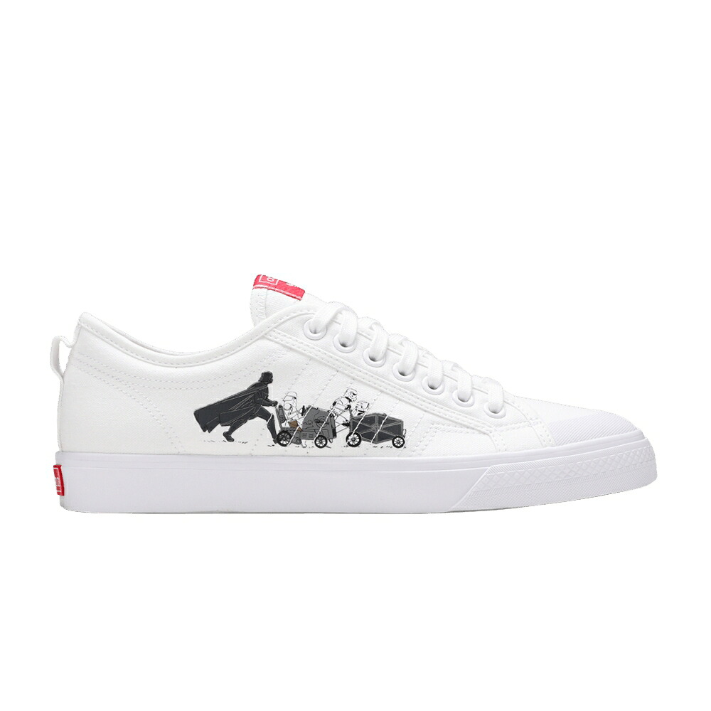 アディダス 白いこと 白いこと スターウォーズ \u0027INTERGALACTIC RACE\u0027 スニーカー メンズ ADIDAS STAR WARS X NIZZA / CLOUD WHITE CLOUD WHITE BRIGHT