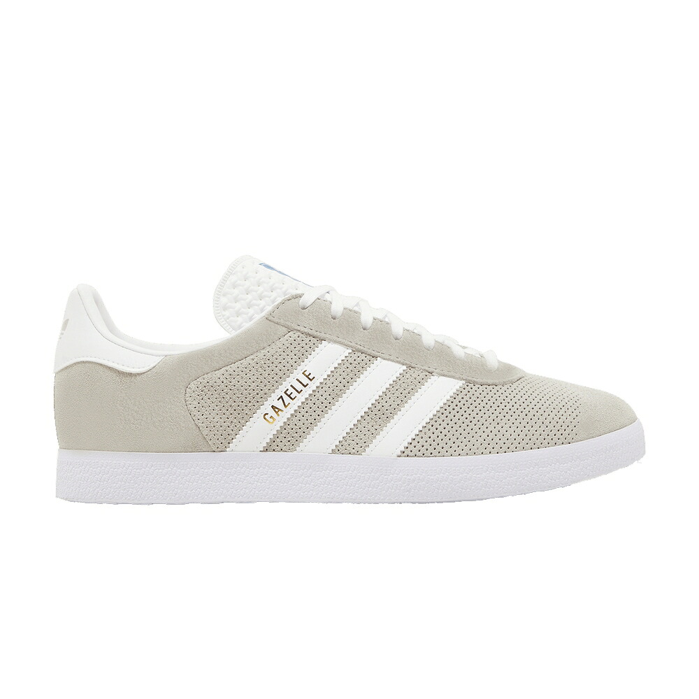 アディダス ガゼル 灰色 グレー 白色 ホワイト ゴールド 'CLEAR GREY' スニーカー メンズ ADIDAS GAZELLE / CLEAR GREY CLOUD WHITE GOLD｜スニケス
