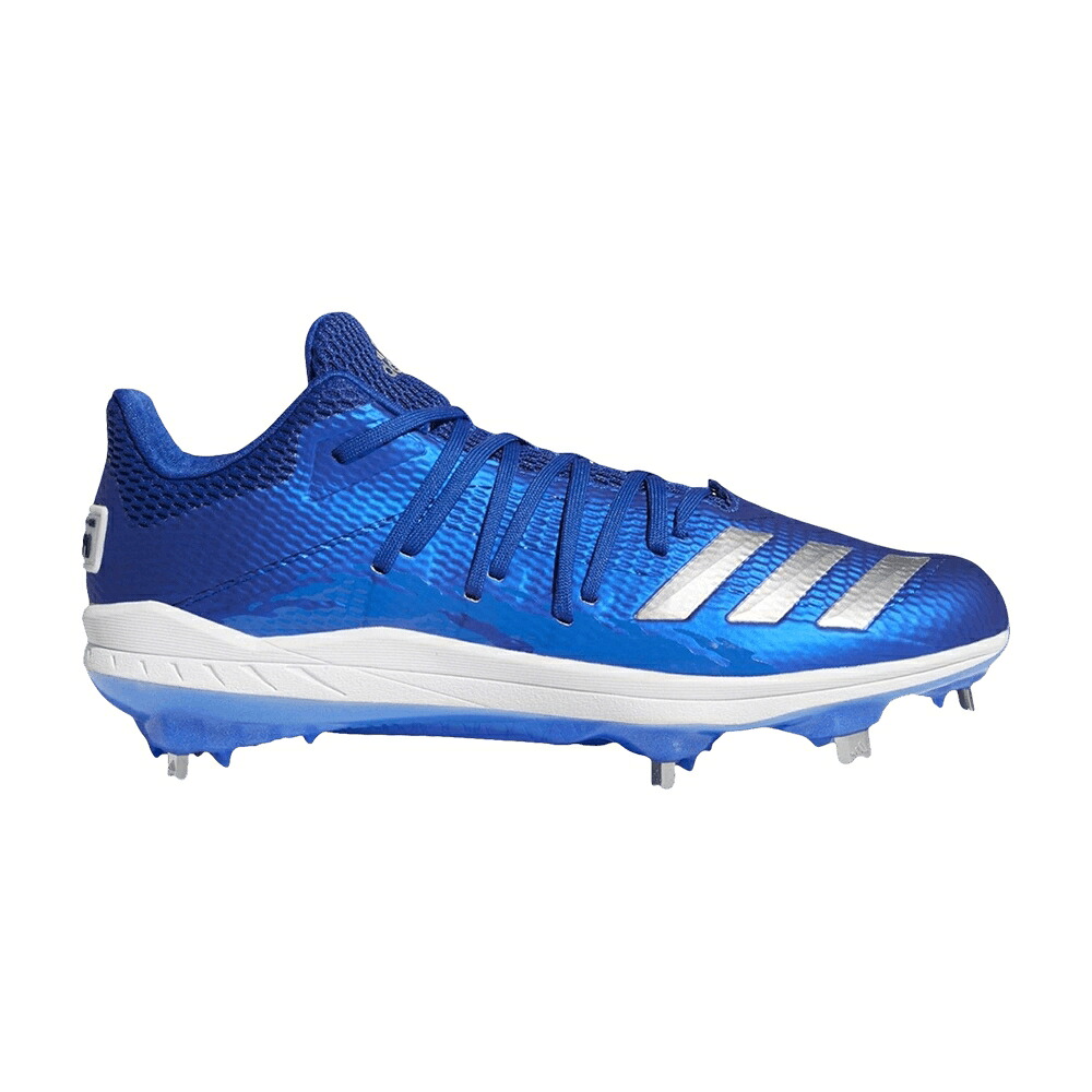 アディダス アディゼロ 素早さ しろがね色 しろがね色 6.0 \u0027COLLEGIATE ROYAL\u0027 スニーカー メンズ ADIDAS ADIZERO AFTERBURNER SPEED TRAP / COLLEGIATE ROYAL SILVER METALLIC