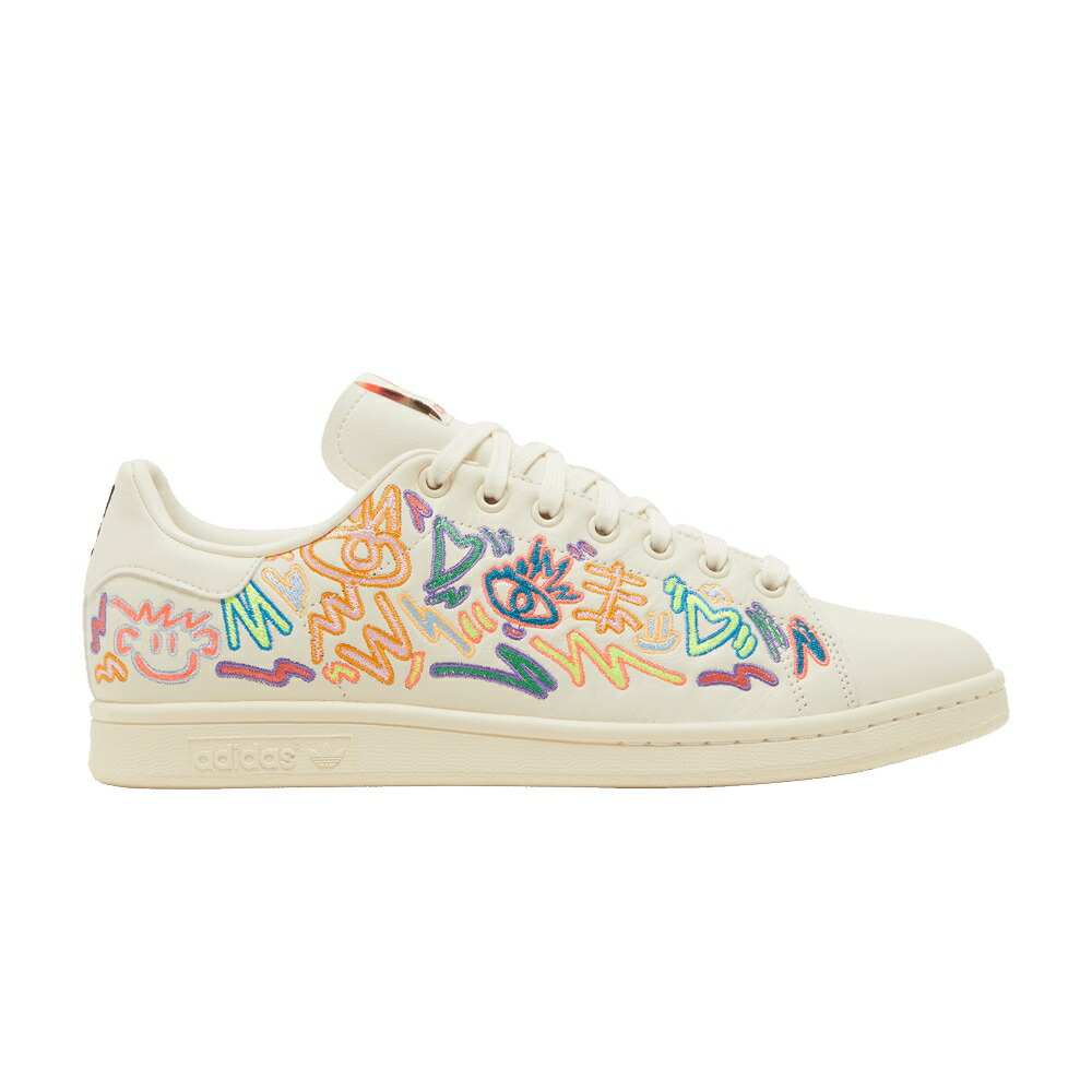 アディダス クリーム 白色 ホワイト スタンスミス PRIDE スニーカー メンズ ADIDAS KRIS ANDREW SMALL X STAN SMITH / CREAM WHITE CREAM WHITE CREAM