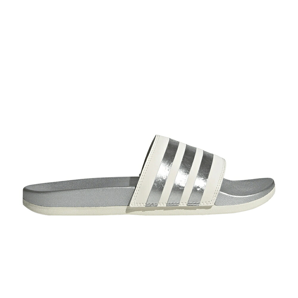 アディダス アディレッタ サンダル 白いこと 白いこと \u0027WHITE SILVER\u0027 スニーカー レディース ADIDAS WMNS ADILETTE COMFORT SLIDE MATTE / CHALK WHITE CHALK WHITE MATTE