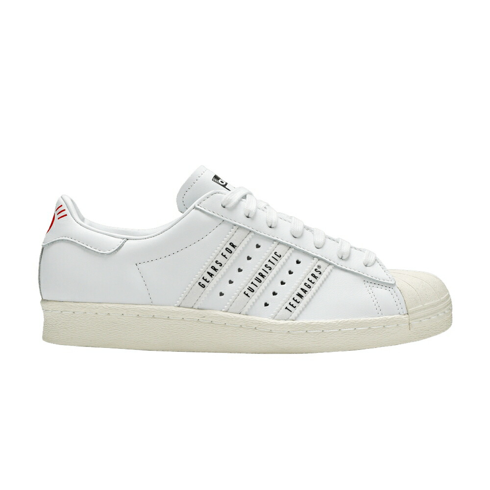 アディダス スーパースター コア 黒色 ブラック 白色 ホワイト 'GEARS WHITE' スニーカー メンズ ADIDAS HUMAN MADE X SUPERSTAR FOR FUTURISTIC TEENAGERS - / CORE BLACK CLOUD WHITE OFF WHITE 43,200円