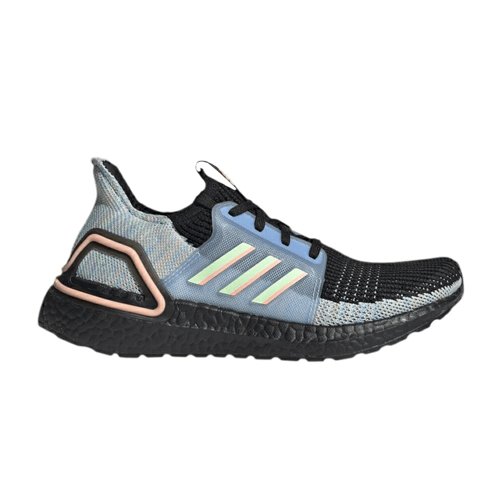 アディダス 緑 グリーン 'BLACK MULTICOLOR' スニーカー メンズ ADIDAS ULTRABOOST 19 J / LINEN GREEN LINEN GREEN ASH
