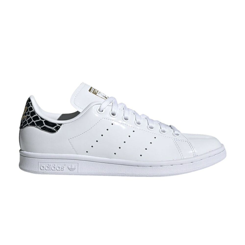 アディダス 白色 ホワイト ゴールド スタンスミス 'BLACK SNAKESKIN' スニーカー レディース ADIDAS WMNS STAN SMITH / CLOUD WHITE SCARLET GOLD
