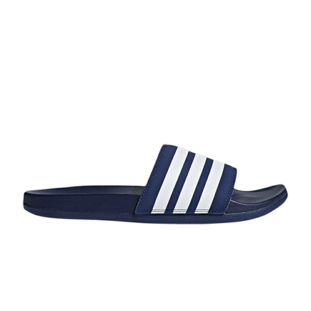 アディダス アディレッタ 青色 ブルー 白色 ホワイト 'DARK WHITE' スニーカー メンズ ADIDAS ADILETTE COMFORT SLIDES BLUE / DARK BLUE CLOUD WHITE DARK BLUE
