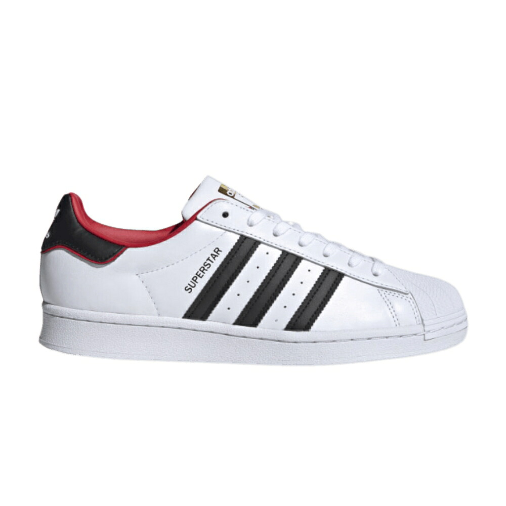 アディダス スーパースター 白色 ホワイト コア 黒色 ブラック 'VALENTINE'S DAY' スニーカー メンズ ADIDAS SUPERSTAR / CLOUD WHITE CORE BLACK SCARLET