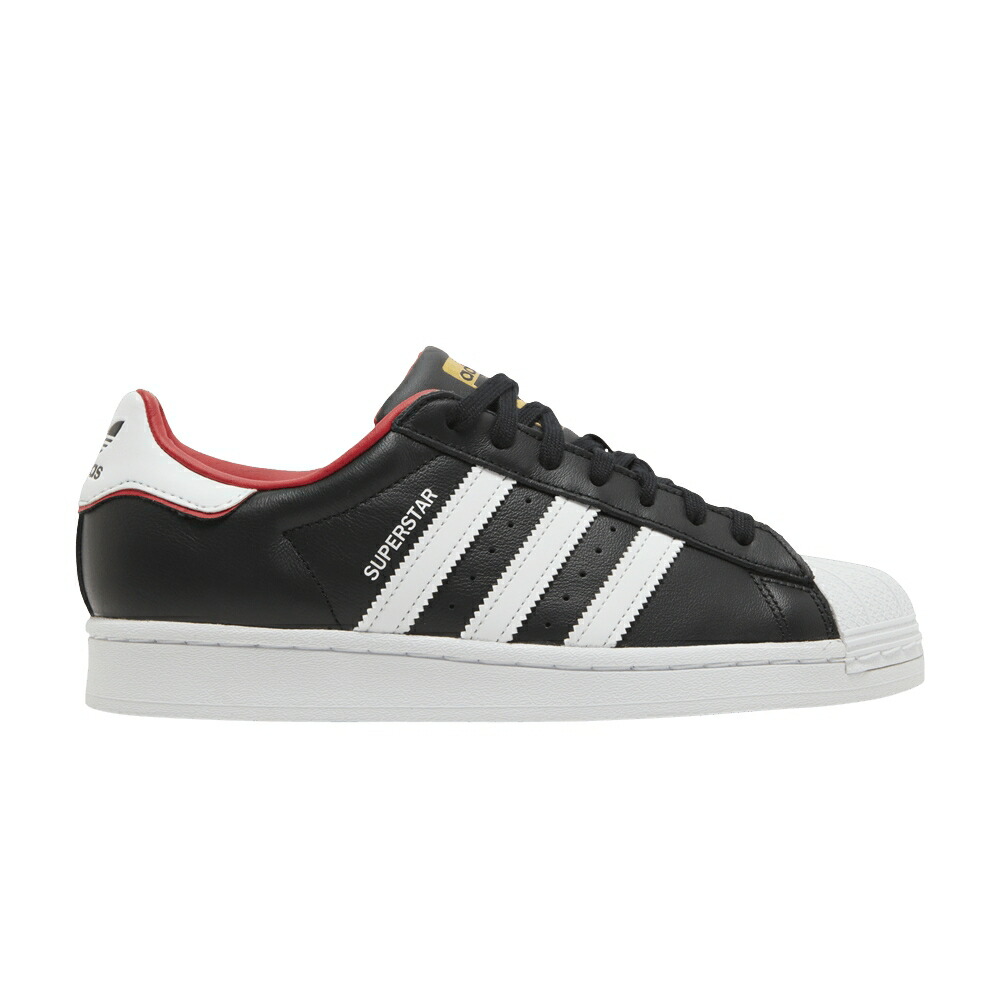 アディダス スーパースター コア 黒色 ブラック 白色 ホワイト VALENTINE DAY スニーカー メンズ ADIDAS SUPERSTAR / CORE BLACK CLOUD WHITE SCARLET
