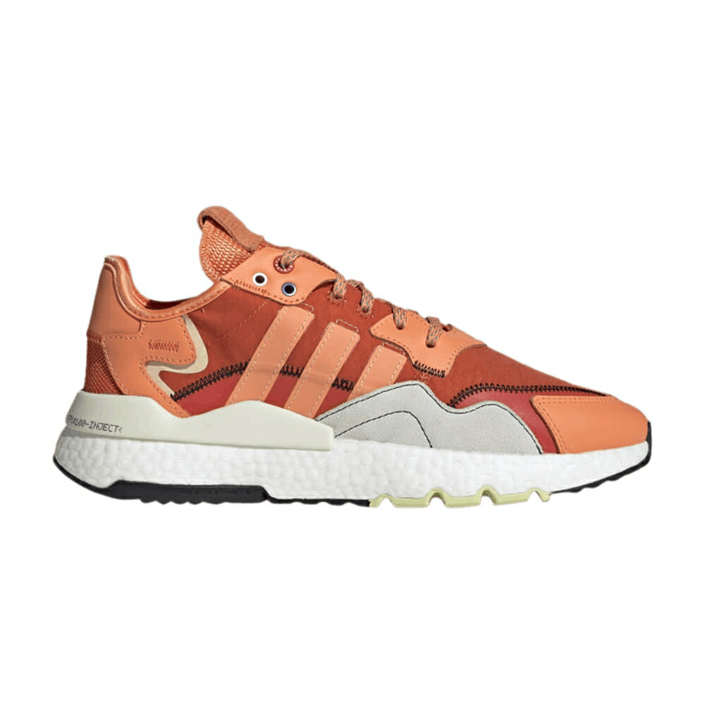 アディダス ジョガーパンツ 灰色 グレー 赤 レッド AMBER TINT スニーカー メンズ ADIDAS NITE JOGGER / AMBER TINT ORBIT GREY HI RES RED