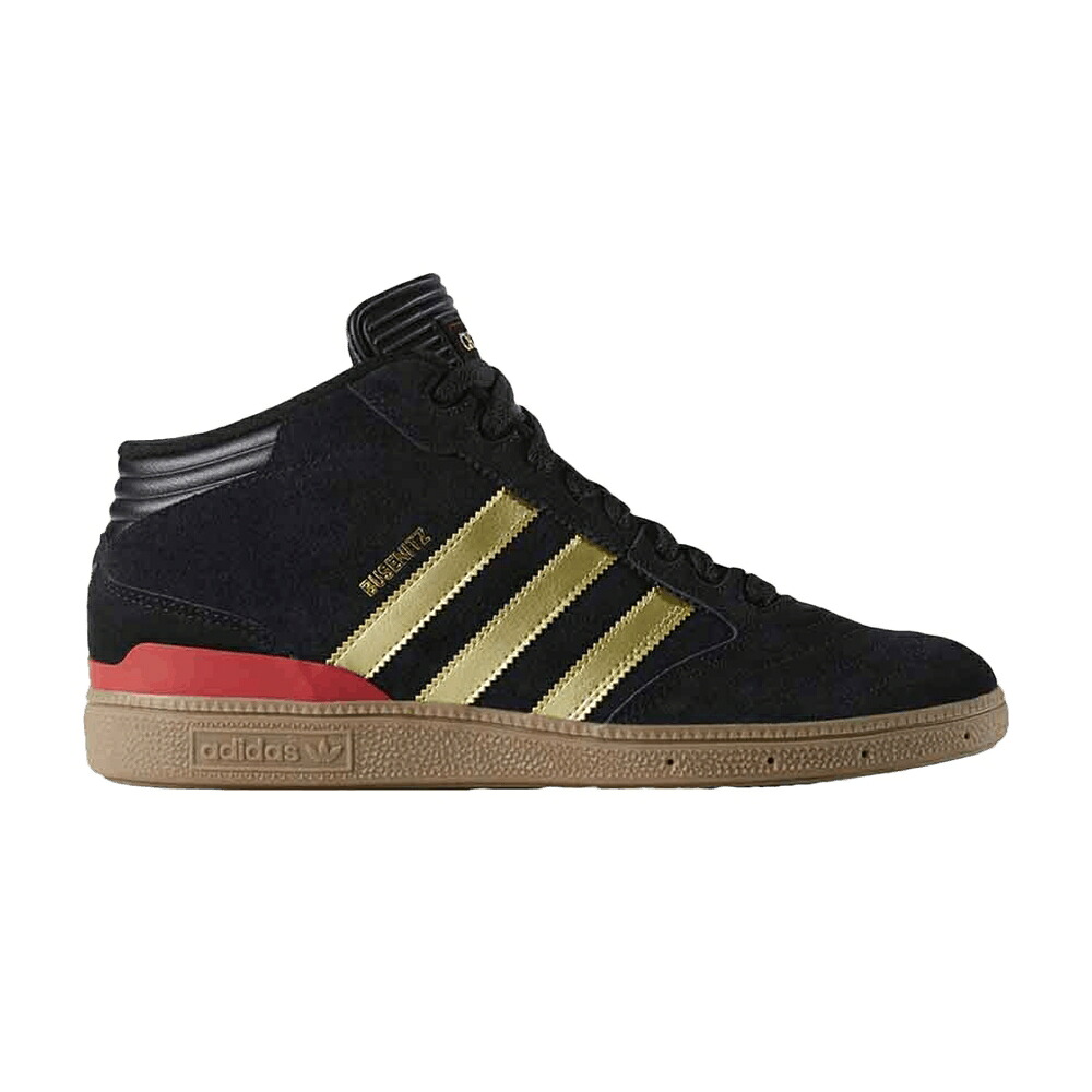 アディダス プロ ミッド コア 黒色 ブラック ゴールド 'BLACK GOLD' スニーカー メンズ ADIDAS BUSENITZ PRO MID / CORE BLACK GOLD SCARLET｜スニケス