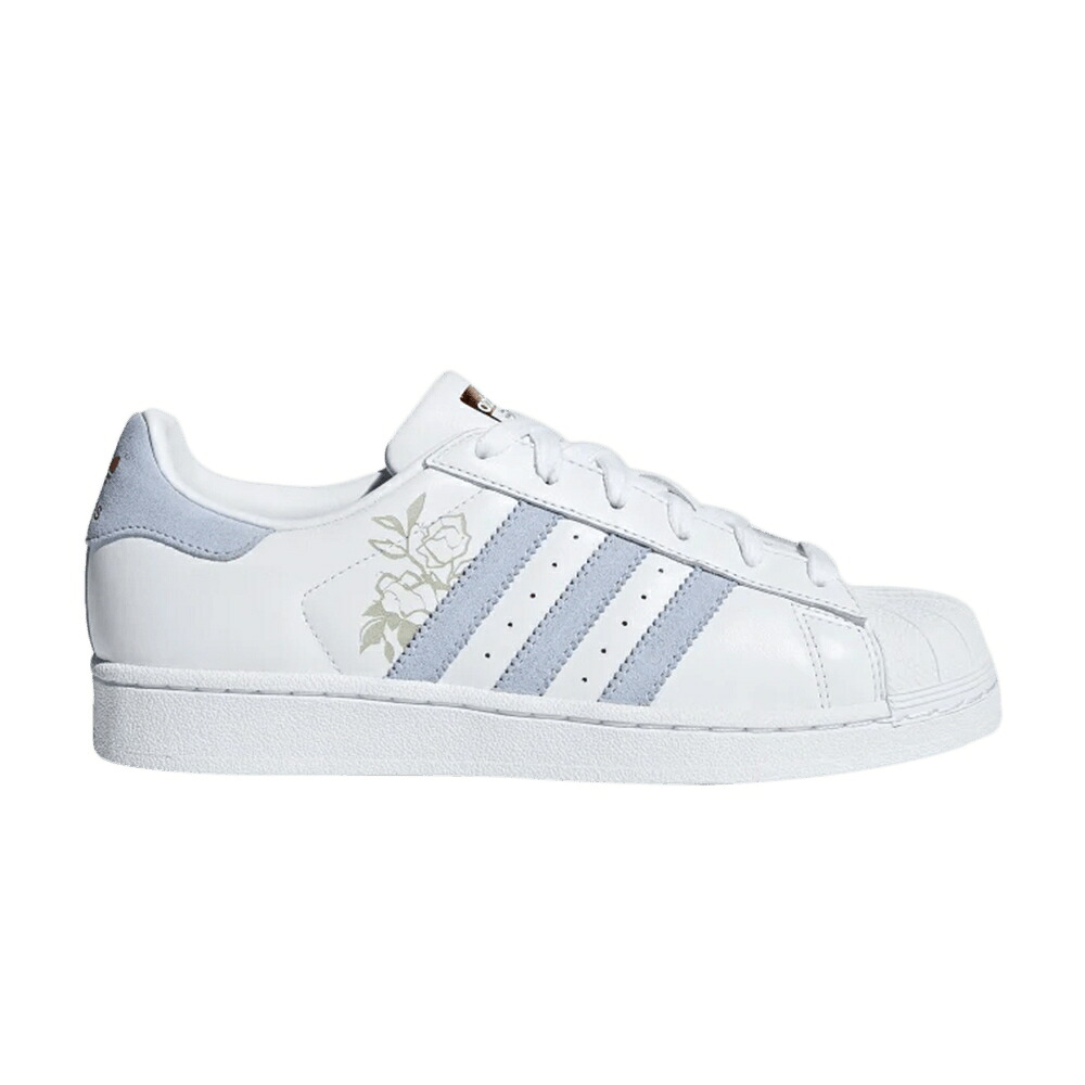 アディダス スーパースター 白色 ホワイト 銅色 コッパー 'CHERRY BLOSSOM' スニーカー レディース ADIDAS WMNS SUPERSTAR / CLOUD WHITE PERIWINKLE COPPER｜スニケス 625,800円