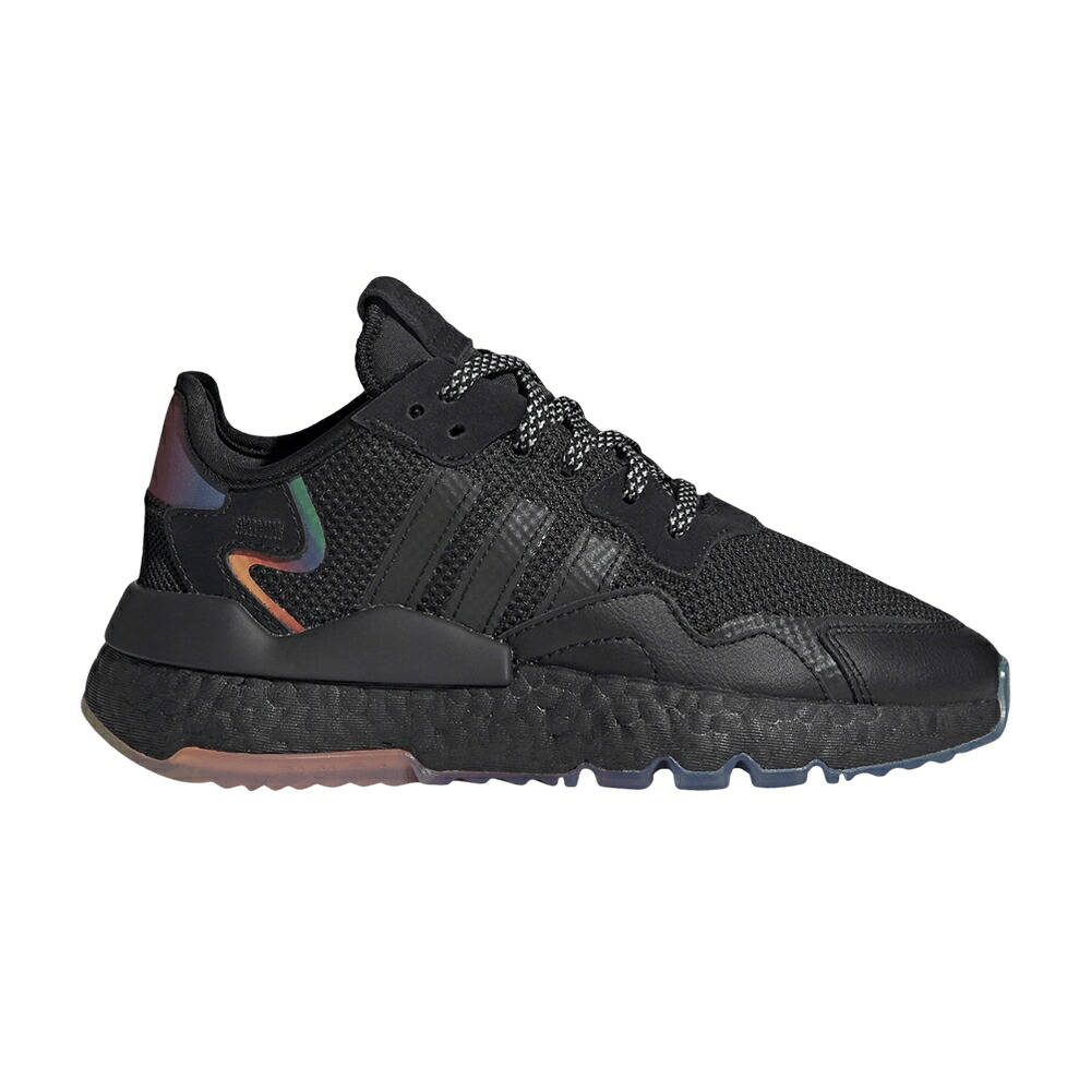 アディダス ジョガーパンツ コア 黒色 ブラック 'BLACK RAINBOW' スニーカー メンズ ADIDAS NITE JOGGER J / CORE BLACK CORE BLACK CLOUD