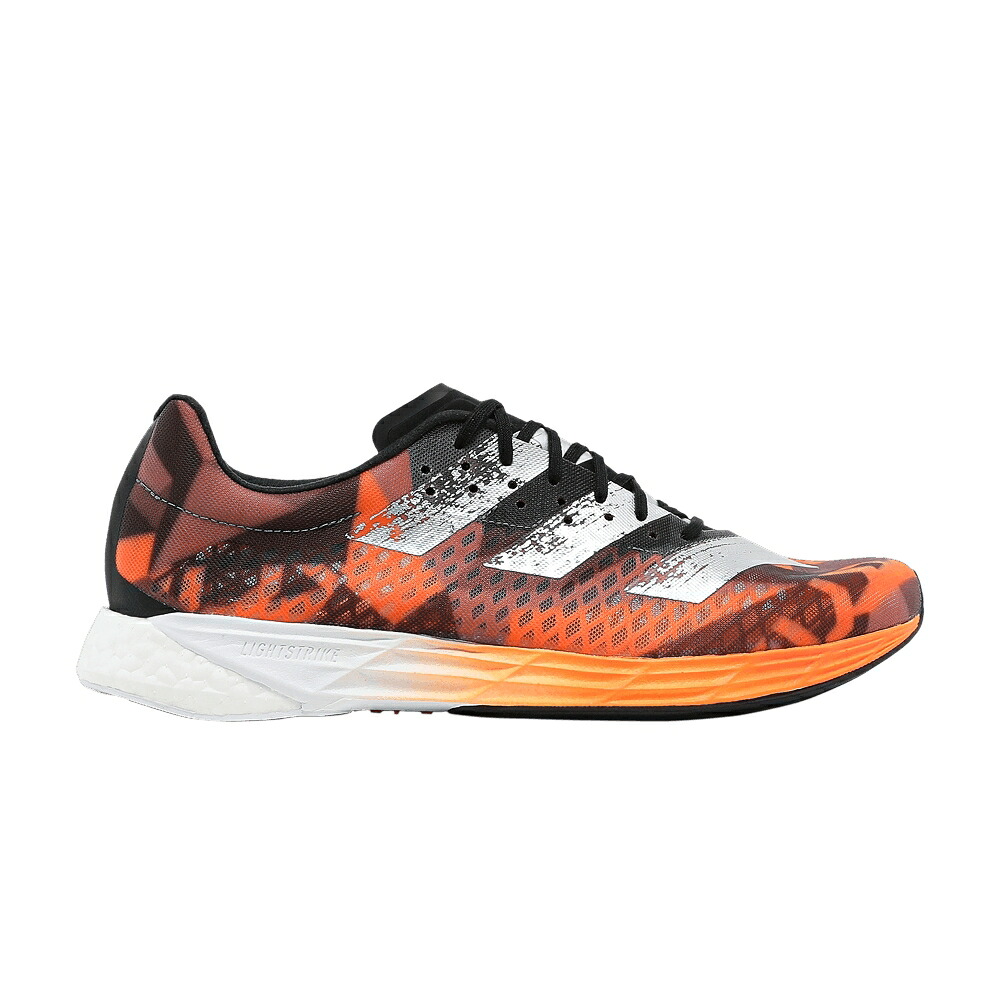 アディダス アディゼロ プロ コア 黒色 ブラック 銀色 シルバー 'SIGNAL ORANGE' スニーカー メンズ ADIDAS ADIZERO PRO / CORE BLACK SILVER METALLIC