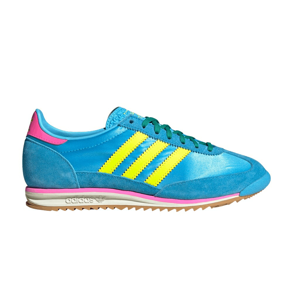 アディダス ラッシュ 黄色 イエロー スカイ ピンク KY SATIN スニーカー レディース ADIDAS WMNS SL72 OG RUSH SOLAR YELLOW / SKY RUSH SOLAR YELLOW LUCID PINK