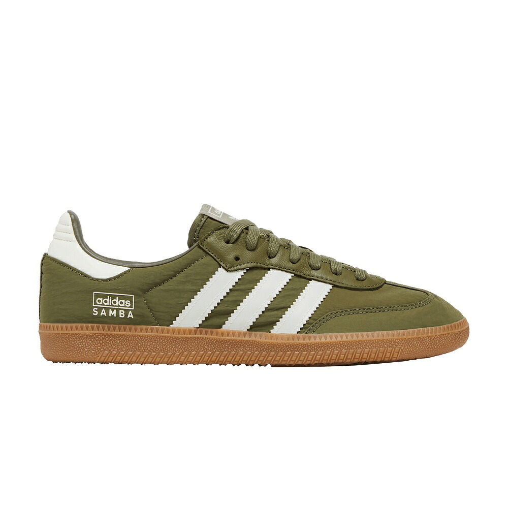アディダス サンバ ナイロン オリーブ 白いこと 白いこと \u0027REFLECTIVE OLIVE\u0027 スニーカー メンズ ADIDAS SAMBA OG NYLON PACK - FOCUS / FOCUS OLIVE WONDER WHITE GUM
