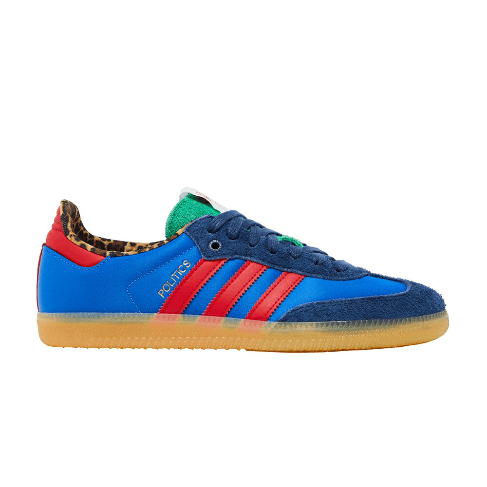 アディダス 靴 スニーカー サンバ 青碧 青色 \u0027CONSORTIUM CUP\u0027 メンズ ADIDAS SNEAKER POLITICS X SAMBA / BLUE BIRD BETTER SCARLET DARK スニーカー-メンズ靴-靴