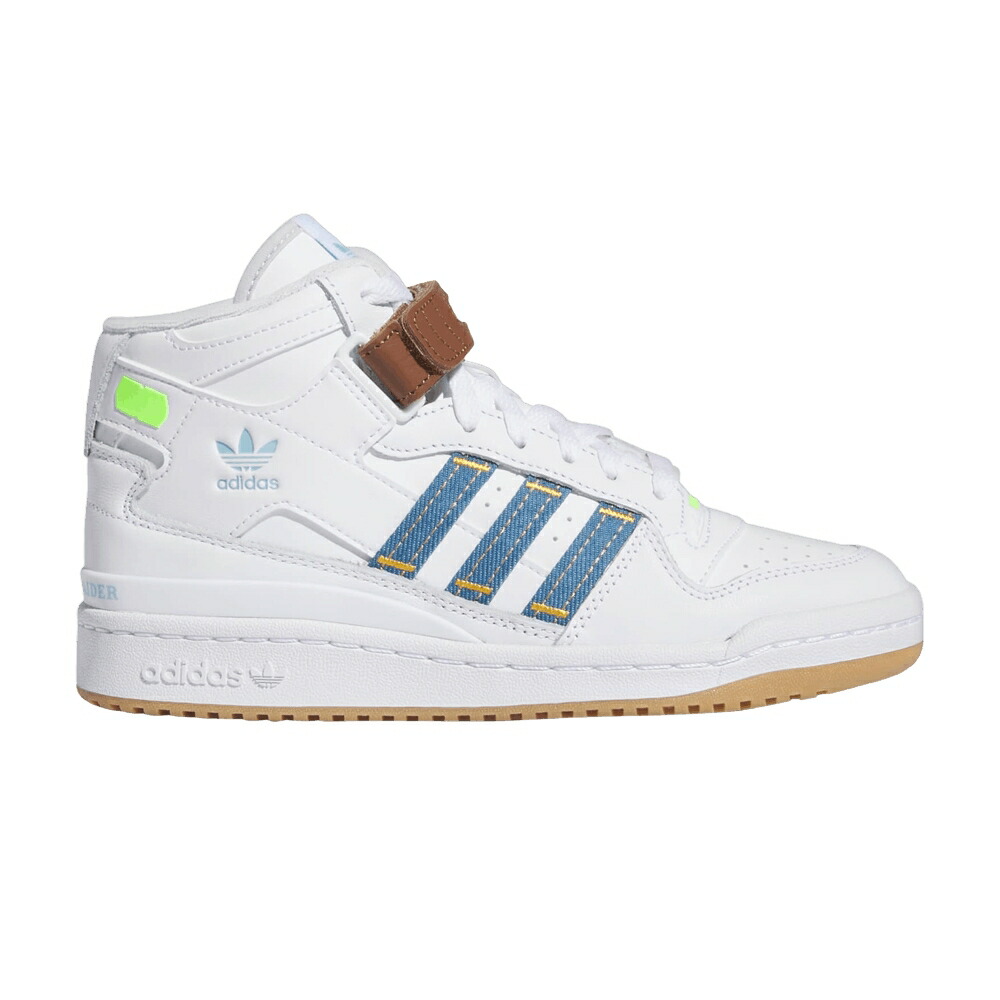 アディダス フォーラム ミッド 白色 ホワイト WHITE DENIM スニーカー レディース ADIDAS KSENIASCHNAIDER X WMNS FORUM MID / CLOUD WHITE SUPPLIER COLOUR