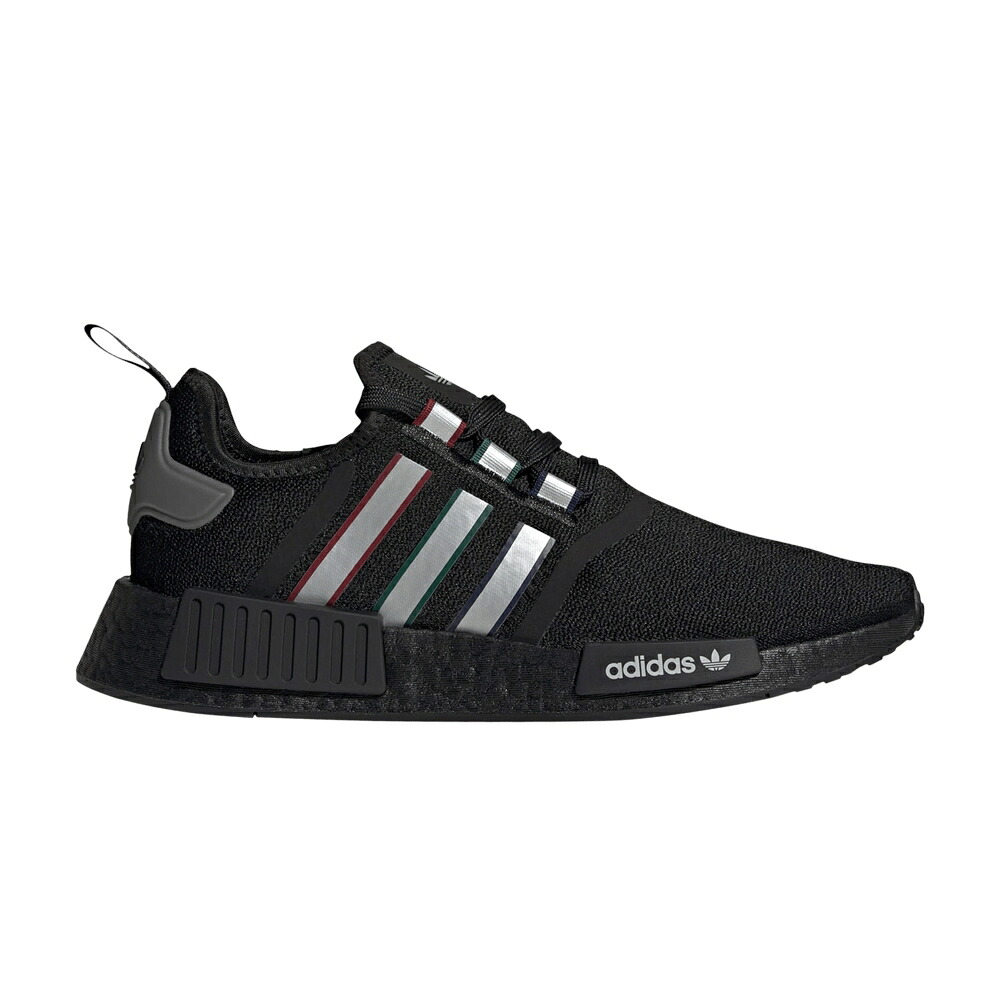 アディダス 銀色 シルバー コア 黒色 ブラック NMD_R1 'BLACK BURGUNDY' スニーカー メンズ ADIDAS SILVER / CORE BLACK SILVER METALLIC|スニケス