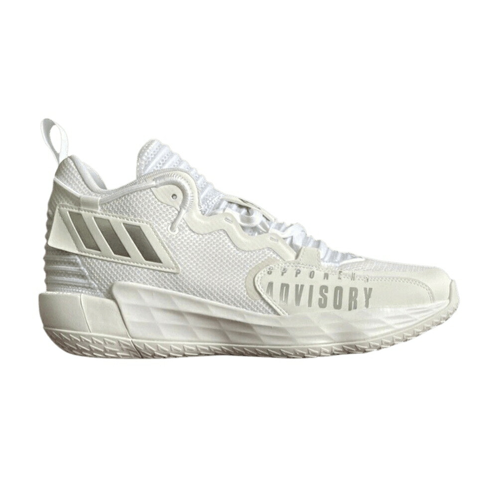 アディダス 白色 ホワイト 銀色 シルバー 'OPPONENT WHITE' スニーカー メンズ ADIDAS DAME 7 EXTPLY ADVISORY - / FOOTWEAR WHITE SILVER METALLIC