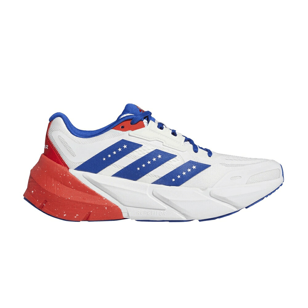 アディダス 白色 ホワイト 赤 レッド 'PEACHTREE' スニーカー メンズ ADIDAS ADISTAR / CLOUD WHITE COLLEGIATE ROYAL RED|スニケス