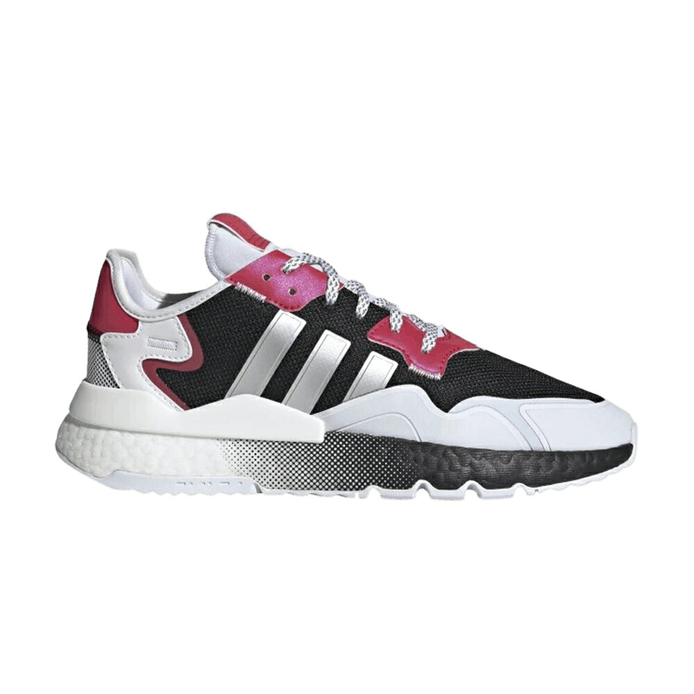 アディダス ジョガーパンツ 銀色 シルバー コア 黒色 ブラック 'BLACK METALLIC' スニーカー メンズ ADIDAS NITE JOGGER SILVER / CORE BLACK SILVER METALLIC CLOUD｜スニケス