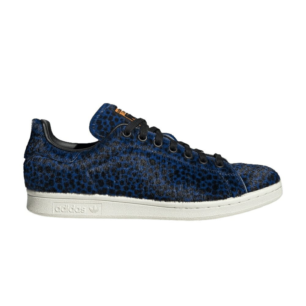 アディダス 中核グループ 黒いこと 黒いこと 立場し損ない \u0027BLUE LEOPARD\u0027 スニーカー レディース ADIDAS WMNS STAN SMITH / CORE BLACK CORE BLACK COLLEGIATE