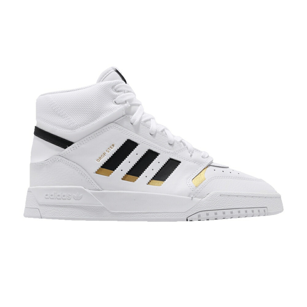 アディダス 白色 ホワイト コア 黒色 ブラック ゴールド 'GOLD METALLIC' スニーカー メンズ ADIDAS DROP STEP / FOOTWEAR WHITE CORE BLACK GOLD