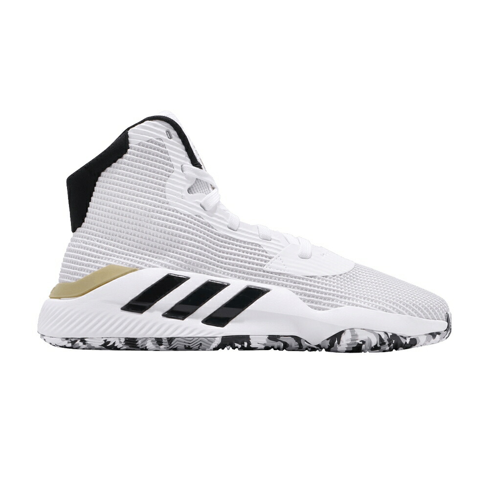 アディダス プロ バウンス 白色 ホワイト コア 黒色 ブラック ゴールド プロバウンス 'FOOTWEAR WHITE' スニーカー メンズ ADIDAS PRO BOUNCE 2019 GCA / FOOTWEAR WHITE CORE BLACK GOLD｜スニケス
