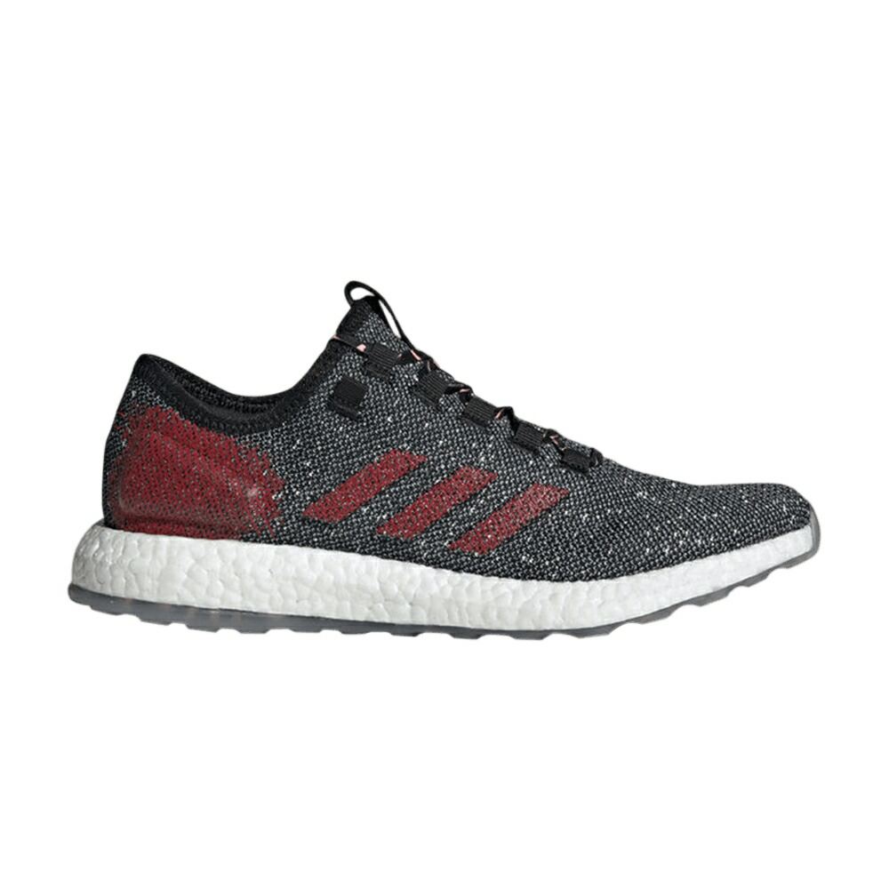 アディダス コア 黒色 ブラック 橙 オレンジ BLACK SCARLET スニーカー メンズ ADIDAS PUREBOOST / CORE BLACK SCARLET CLEAR ORANGE