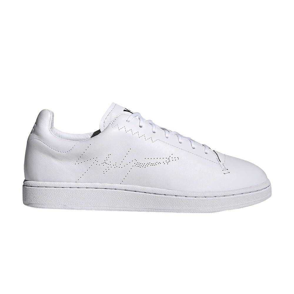 アディダス 厚地の外套 白いこと 白いこと \u0027FOOTWEAR WHITE\u0027 スニーカー メンズ ADIDAS Y-3 YOHJI COURT / FOOTWEAR WHITE FOOTWEAR WHITE
