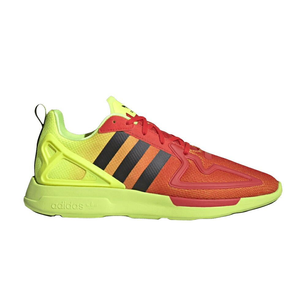 アディダス 黄味がかった 黄色 赤 赤いこと 中核グループ \u0027SOLAR RED\u0027 スニーカー メンズ ADIDAS ZX 2K FLUX YELLOW HI-RES / SOLAR YELLOW HI RES RED CORE