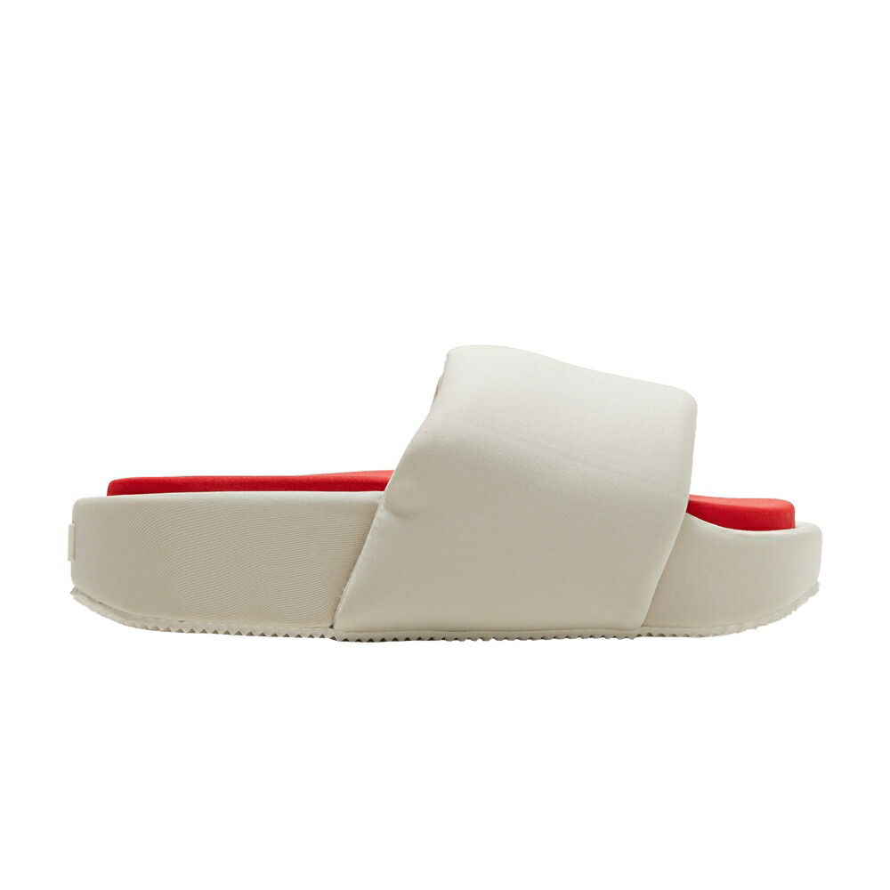 アディダス サンダル 白色 ホワイト 赤 レッド BLISS スニーカー メンズ ADIDAS Y-3 SLIDE / BLISS OFF WHITE RED