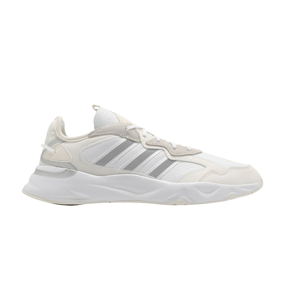 アディダス 白いこと 白いこと しろがね色 しろがね色 象牙色 \u0027WHITE IVORY\u0027 スニーカー メンズ ADIDAS FUTUREFLOW / WHITE SILVER IVORY