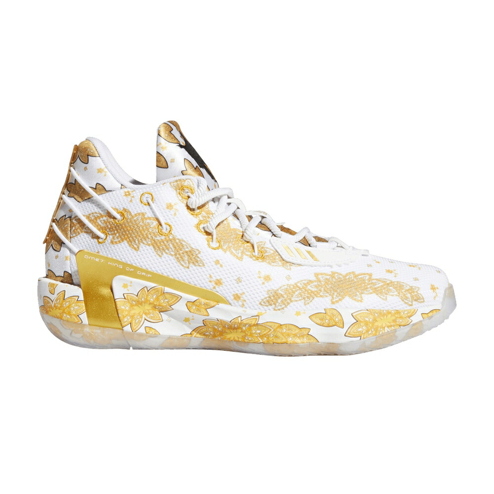 アディダス ゴールド 白色 ホワイト コア WHITE METALLIC スニーカー メンズ ADIDAS RIC FLAIR X DAME 7 GCA GOLD / CLOUD WHITE GOLD METALLIC CORE
