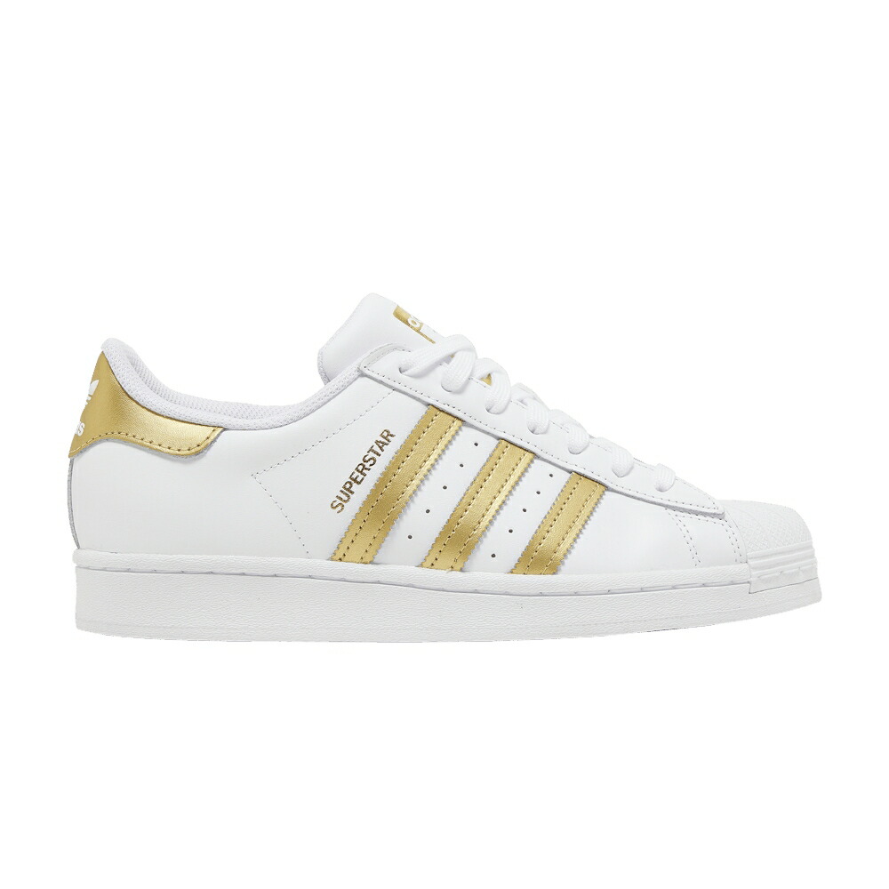 アディダス はやりっ子 ゴールド 白いこと 白いこと \u0027WHITE METALLIC\u0027 スニーカー レディース ADIDAS WMNS SUPERSTAR GOLD / CLOUD WHITE GOLD METALLIC CLOUD