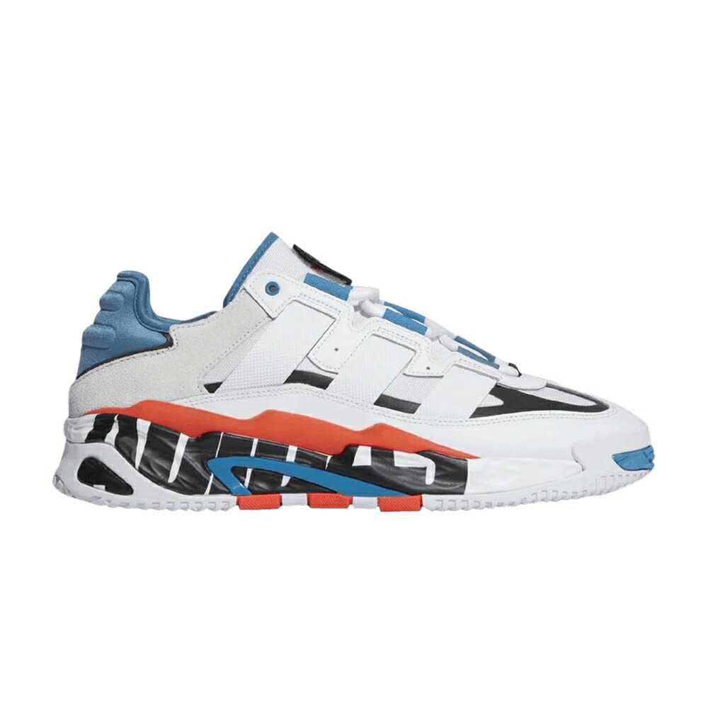 アディダス 白いこと 白いこと 赤 赤いこと 青味 青み \u0027BIG LOGO\u0027 スニーカー メンズ ADIDAS NITEBALL / WHITE SOLAR RED HAZY BLUE
