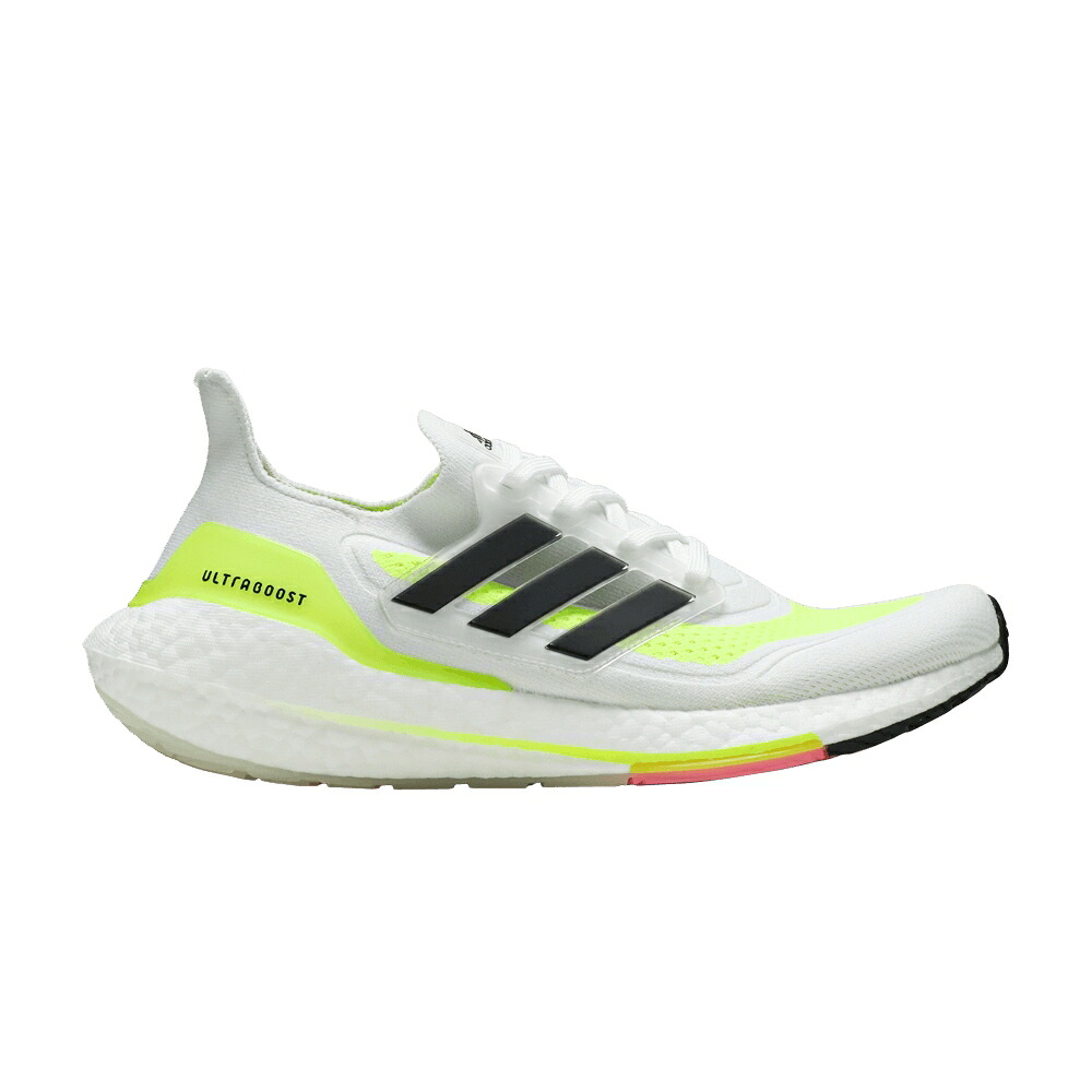 アディダス 白いこと 白いこと 中核グループ 黒いこと 黒いこと \u0027WHITE YELLOW\u0027 スニーカー メンズ ADIDAS ULTRABOOST 21 SOLAR / CLOUD WHITE CORE BLACK SOLAR